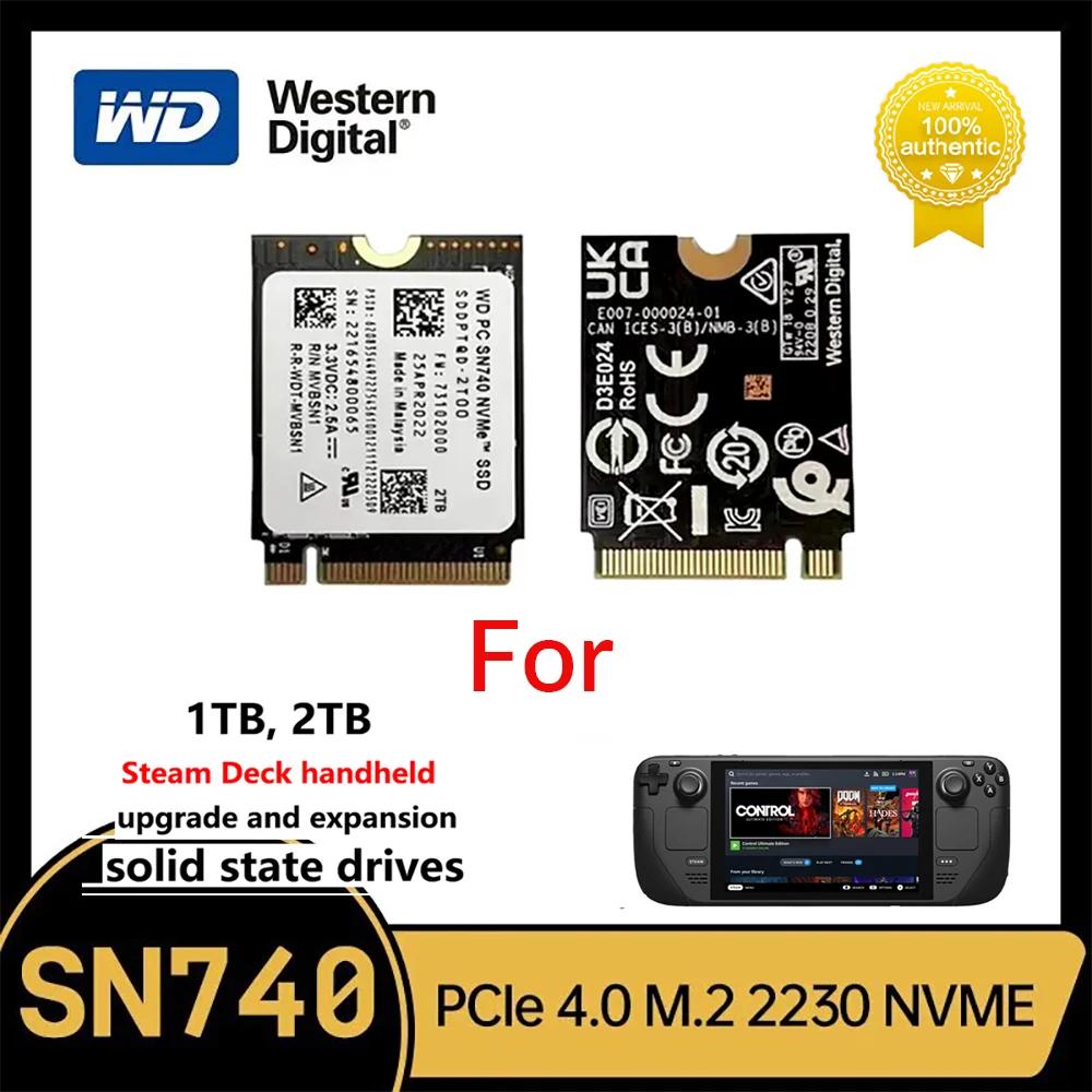   WD SN740 M.2 2230 SSD, 1TB 2TB NVMe PCIe Gen4,  ũ α ٸ GPD ǥ Ʈ º ̴ PC ǻͿ